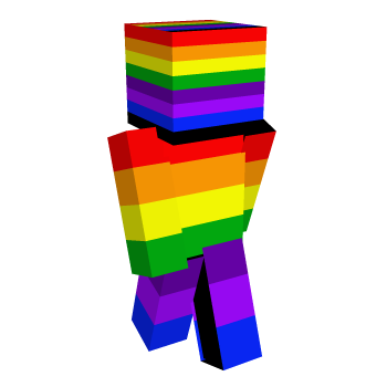 Rainbow Pride Minecraft Skin
