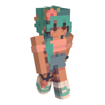 Seafoam Cute Minecraft Skin