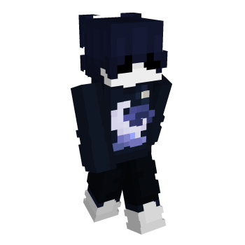 Boy Blue Hair Minecraft Skin - Laby