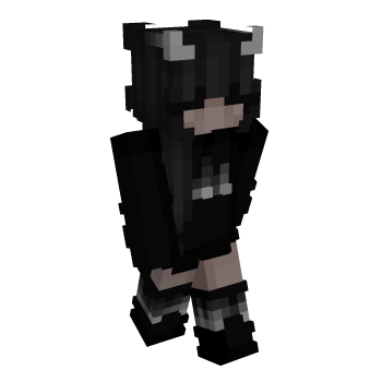 Hair Black Minecraft Skin