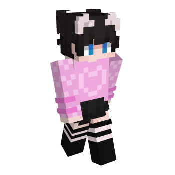 Heart Pink Minecraft Skin