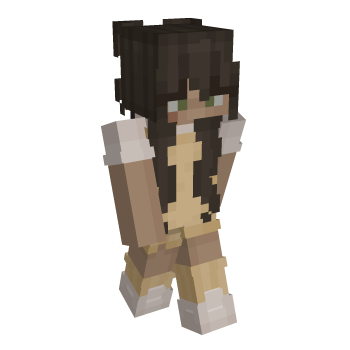 Brunette Green Eyes Minecraft Skin