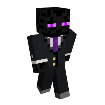 Enderman Purple Tie Minecraft Skin