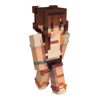 Backpack Brown Hair Minecraft Skin