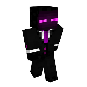 Suit Enderman Minecraft Skin