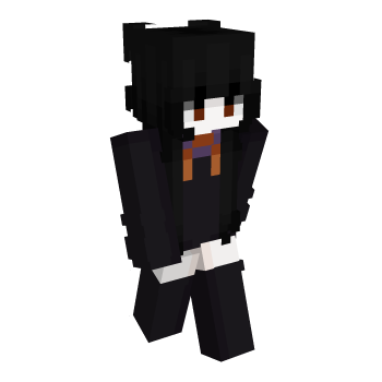 Girl Black Minecraft Skin