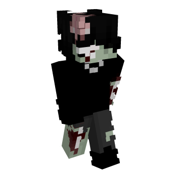 Hair Black Minecraft Skin