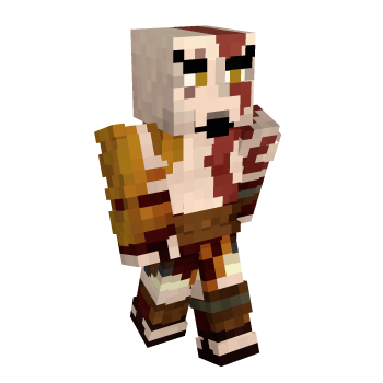 God Of War War Minecraft Skin