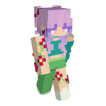 Red Egirl Minecraft Skin