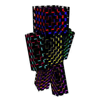 Colorful Rainbow Minecraft Skin