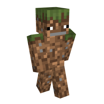 Dirt Grass Minecraft Skin