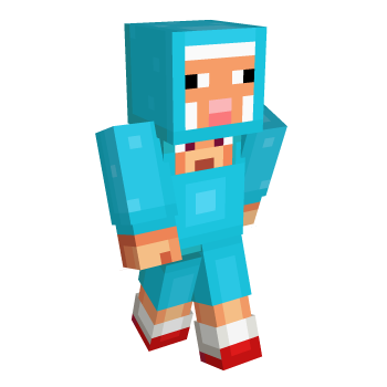 Sheep Blue Minecraft Skin