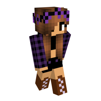 Tan Purple Minecraft Skin