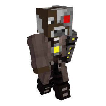 Cyborg Cow Minecraft Skin
