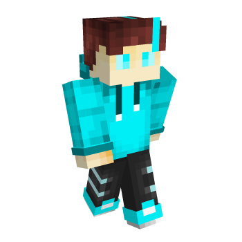 Blue Light Minecraft Skin