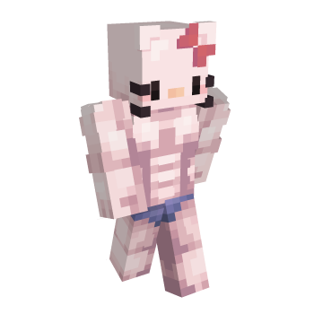 Hello Kitty Buff Minecraft Skin