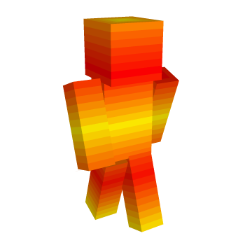 Red Gradient Minecraft Skin