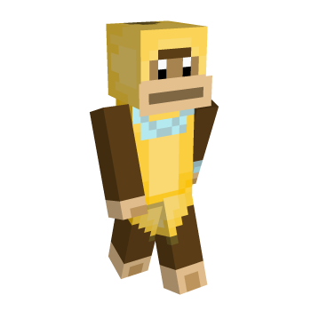 Banana Monkey Minecraft Skin