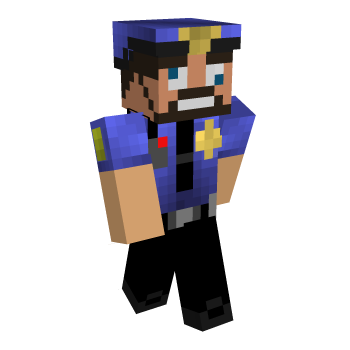 Crazy Cop Minecraft Skin