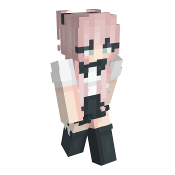 Pink Hair Uniform Minecraft Skin