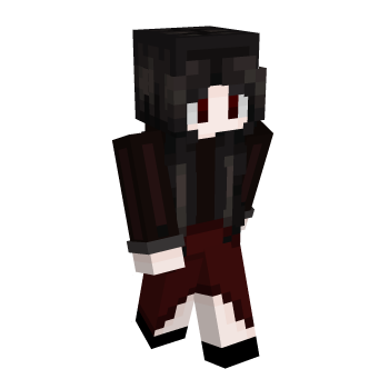 Black Hair Goth Minecraft Skin - Laby