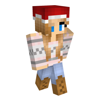 Christmas Pink Minecraft Skin