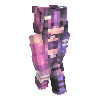 Neon Ombre Minecraft Skin