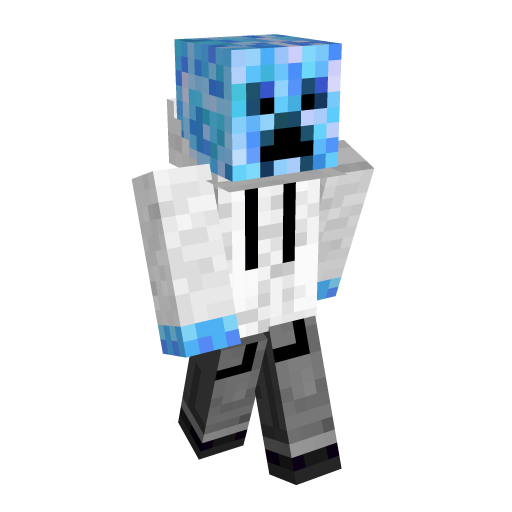 Blue Creeper Minecraft Skin - Laby
