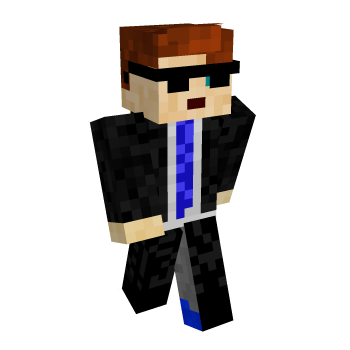 Suit Red Hair Minecraft Skin