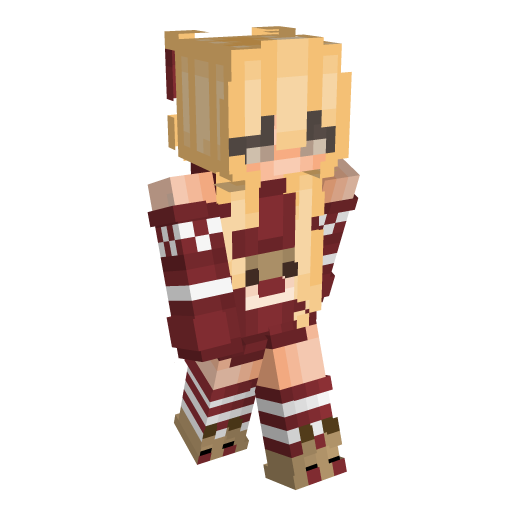Red Pretty Minecraft Skin - Laby