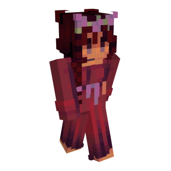 Red Flowers Minecraft Skin