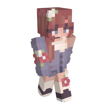 Girl Floral Minecraft Skin