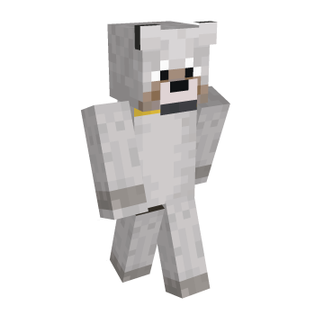 Wolf Dog Minecraft Skin