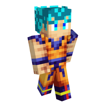 Saiyan Goku Minecraft Skin