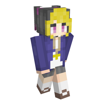 Yugi Black Hair Minecraft Skin
