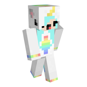 Unicorn Rainbow Minecraft Skin