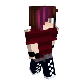 Red Punk Minecraft Skin