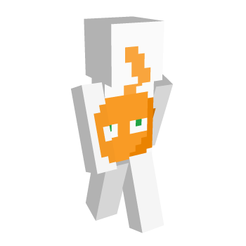 Green Eyes White Minecraft Skin