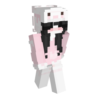Girl Black Hair Minecraft Skin - Laby