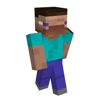 Steve Cursed Minecraft Skin