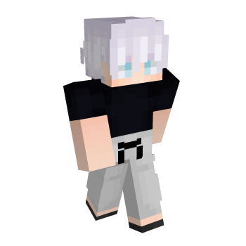 White Hair Classic Minecraft Skin