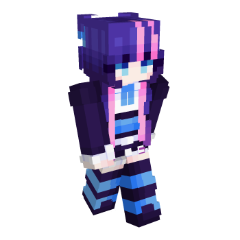 Blue Eyes Anime Minecraft Skin