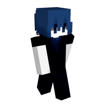 Black Boy Blue Hair Minecraft Skin
