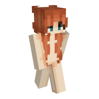 Blue Eyes Orange Hair Minecraft Skin