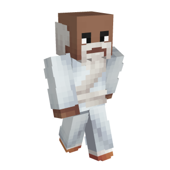 Old Man Beard Wise White Grandpa Minecraft Skin