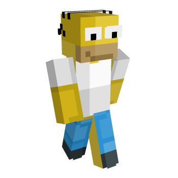 Homer Yellow Minecraft Skin