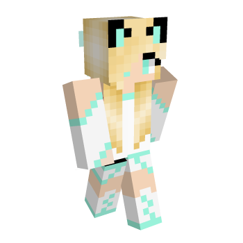 Cat Girl Angel Minecraft Skin