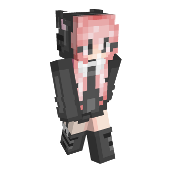 Pink Cat Minecraft Skin