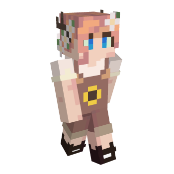 Flower Crown Cottagecore Minecraft Skin