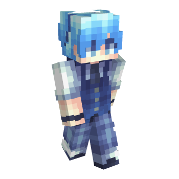 Blue Hair Boy Minecraft Skin - Laby